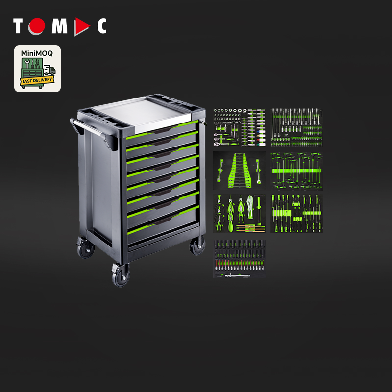 TC134087296 Tomac MiniMOQ Solutions Armoire Écologique 8 Tiroirs avec 296 pièces outils dans 7 tiroirs