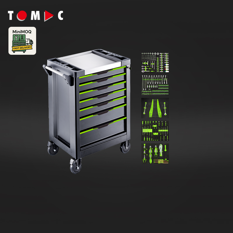 TC126075234 Tomac MiniMOQ Solutions Armoire Écologique 7 Tiroirs avec 234 pièces outils dans 5 tiroirs