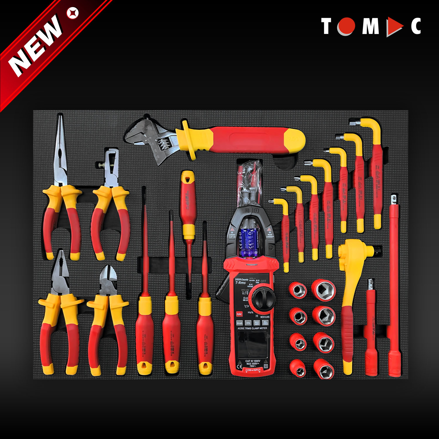 TC1507726 TOMAC Heavy Duty VDE-isolert verktøysett, 26 deler