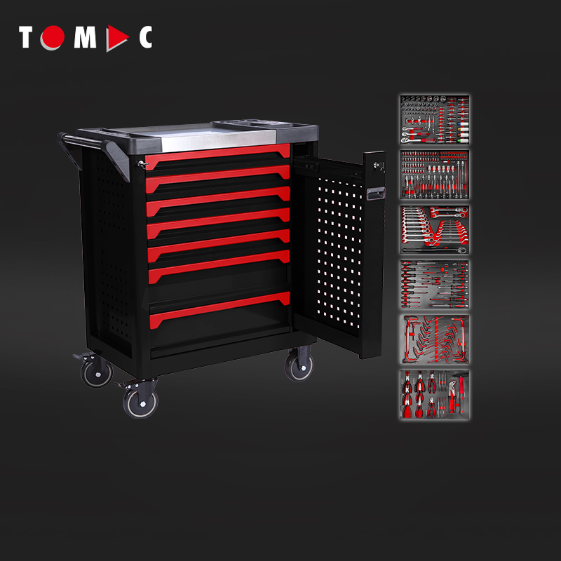 TC4276258 7 Drawers Cabinet with 258pcs tools in 6 drawers