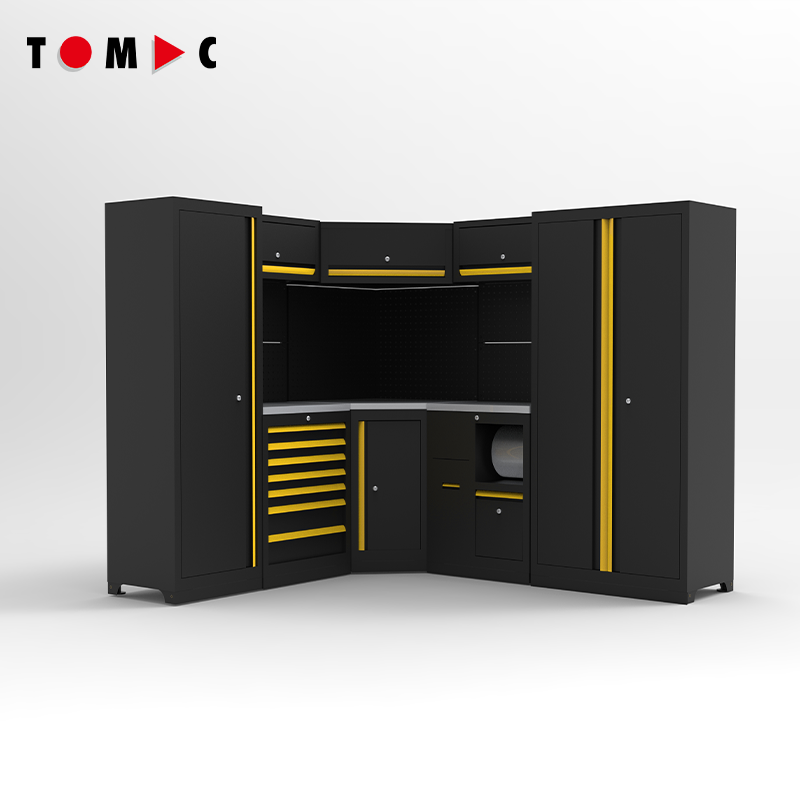 TC11S445 TOMAC Pro garageförvaringsverktygsskåp – Kompakt hörnkombination
