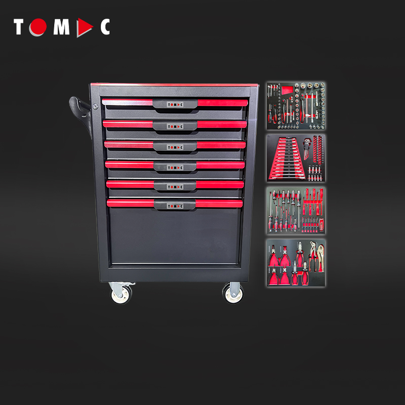 TC8364156B 6 Drawers Cabinet with 156pcs tools in 4 drawers