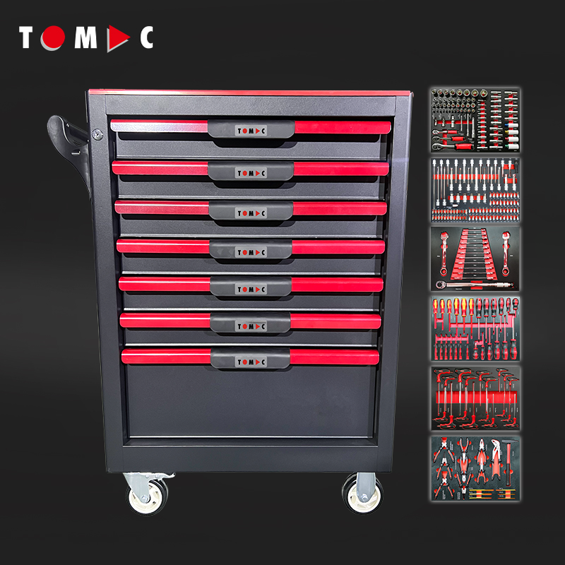 TC8376255 7 Drawers Cabinet with 255pcs tools in 6 drawers
