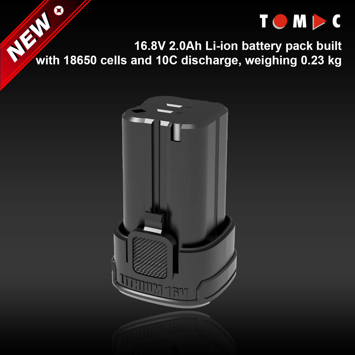 TC01220173 TOMAC 16V 2.0AH Lithium Battery