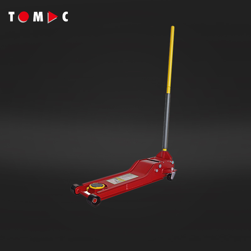 TC1422015 Tomac 2T Long Low Profile Hydraulic Jack – Dual Pump & Foot Pedal