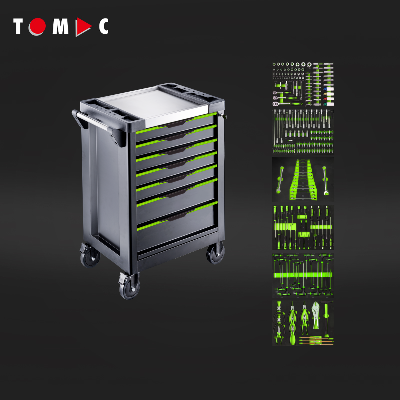 TC126076252 Tomac MiniMOQ Solutions 7 Drawers Eco Cabinet with 252pcs tools in 6 drawers