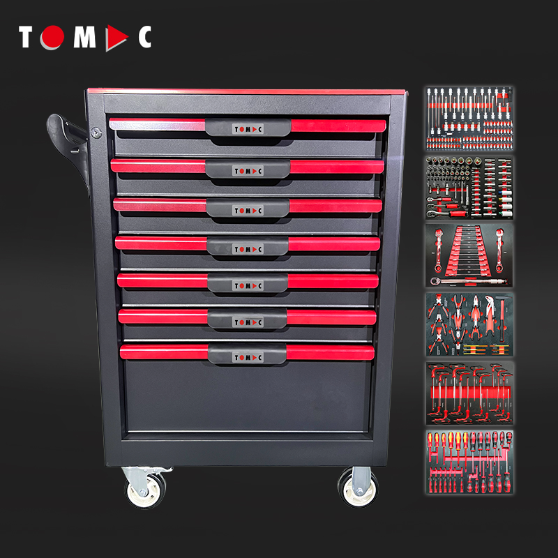 TC8376255 7 Drawers Cabinet with 255pcs tools in 6 drawers