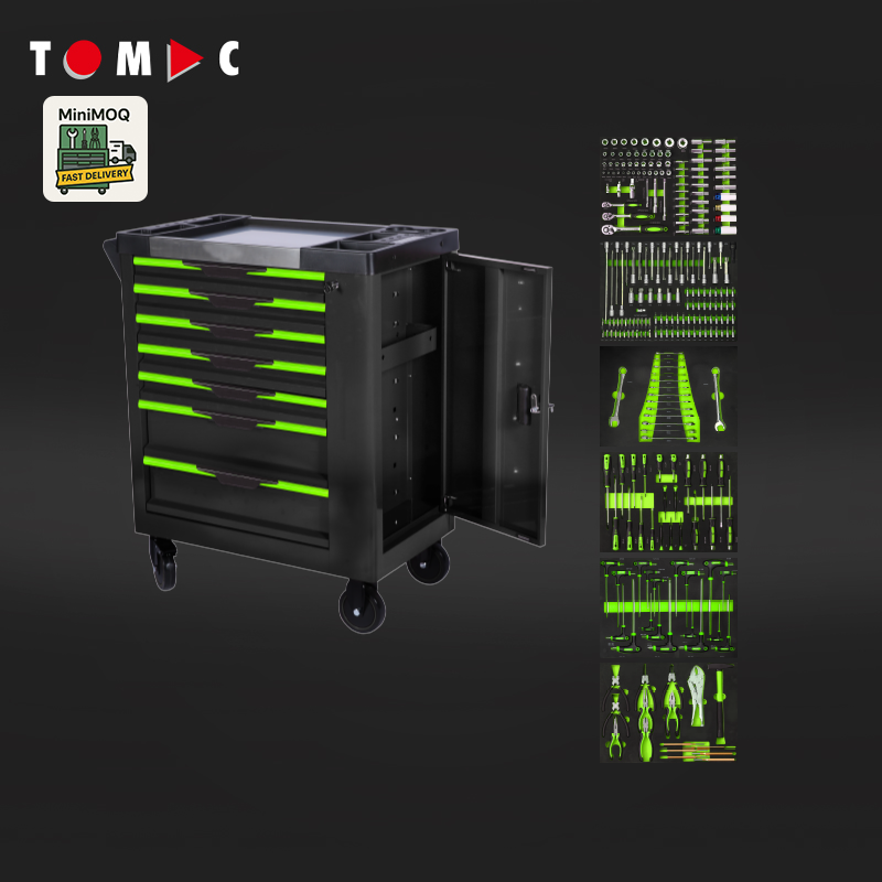 TC129076252 Tomac MiniMOQ Solutions 7 Drawers Eco Cabinet with 252pcs tools in 6 drawers