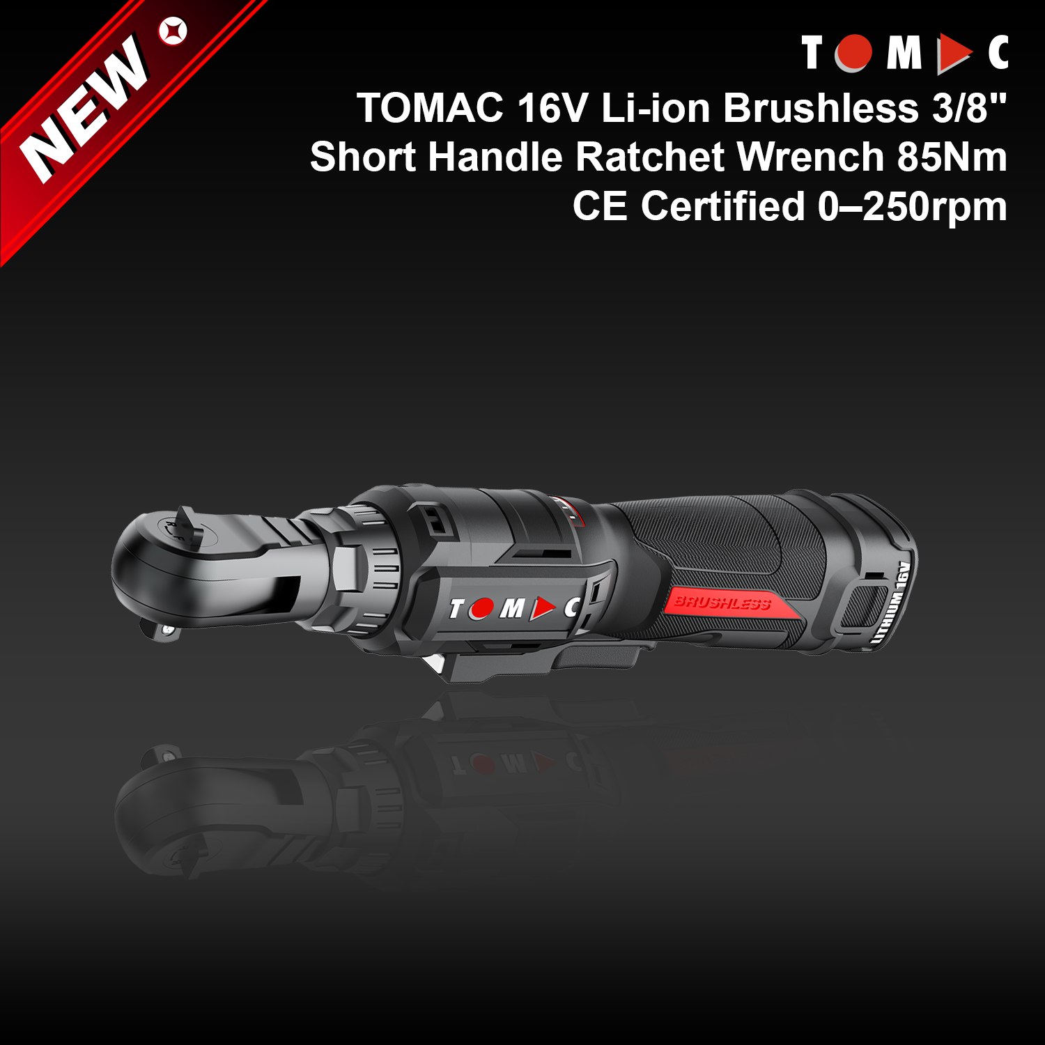 TC119285B-2 TOMAC 16V Li-ion Kāore he rākau 3/8