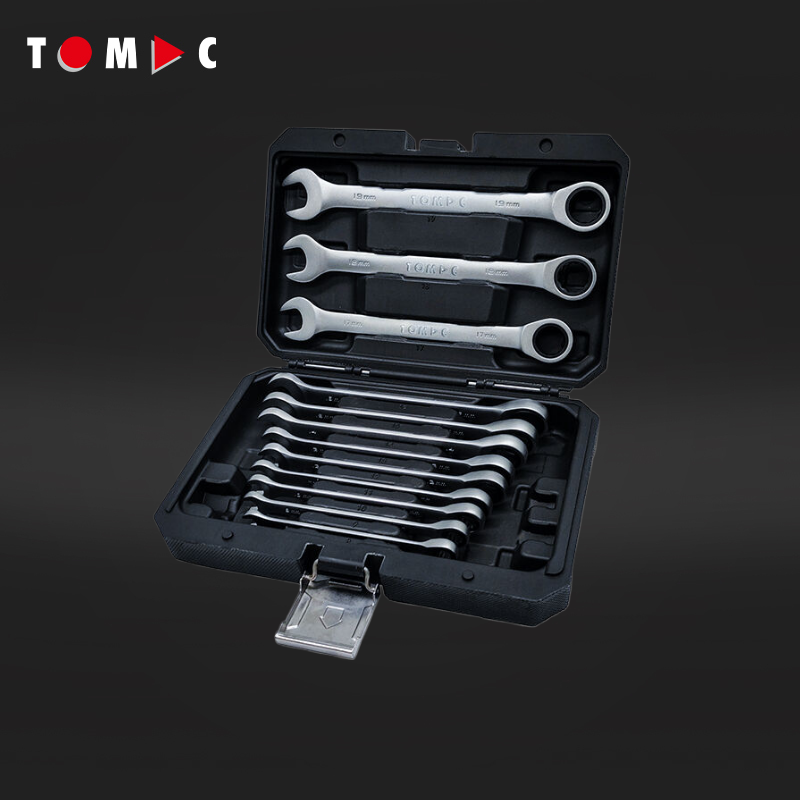 TC0132 TOMAC 12-stk. Ratchet-Schlagenschlüsselset