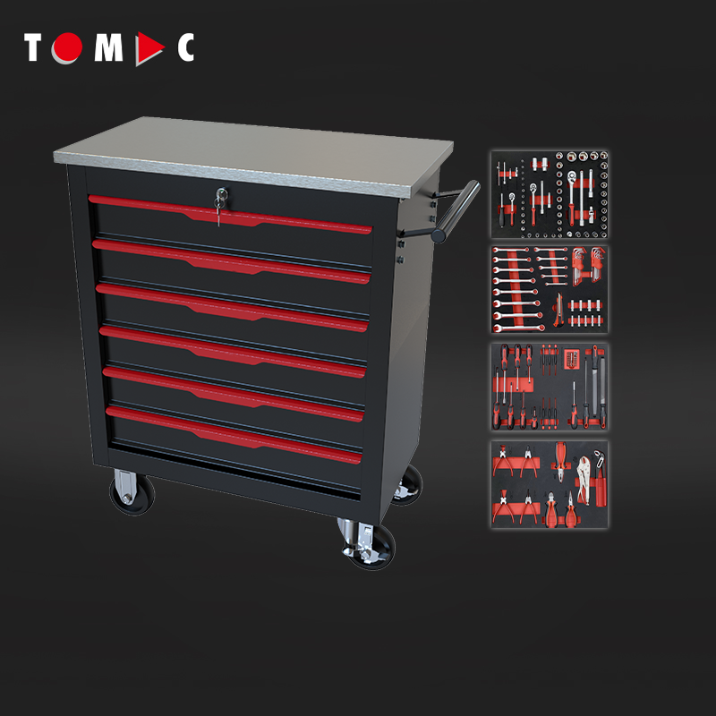 TC4264161 6 Schubladen Eco-Schrank mit 161 Werkzeugen in 4 Schubladen
