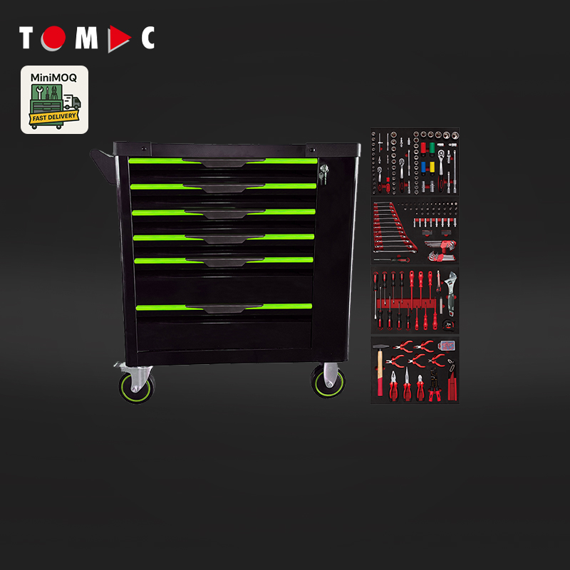 TC129064251 Tomac MiniMOQ Solutions 6 Drawers Eco Cabinet with 251pcs tools in 4 drawers