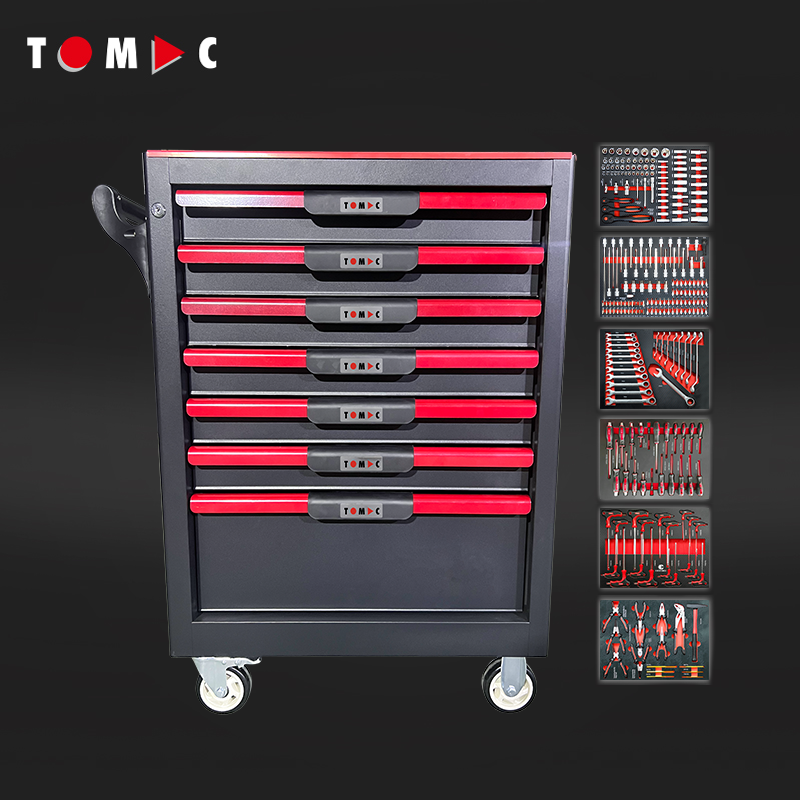 TC8376257 7 Drawers Cabinet with 257pcs tools in 6 drawers
