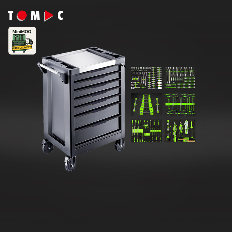 TC126076252 Tomac MiniMOQ Solutions Armoire Écologique 7 Tiroirs avec 252 pièces outils dans 6 tiroirs