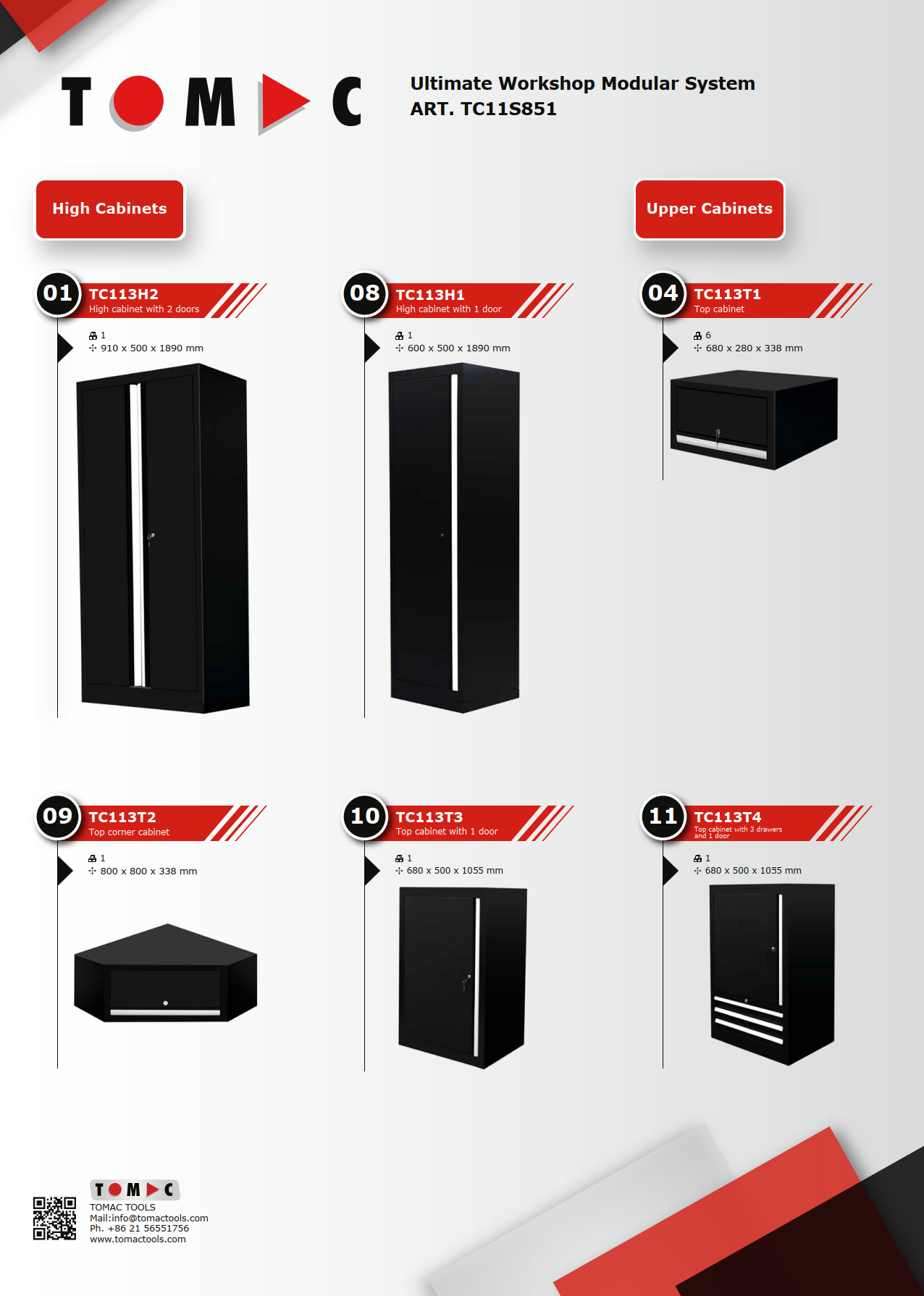 tc11s851 pro garage storage tool cabinet  ultimate modular system-0