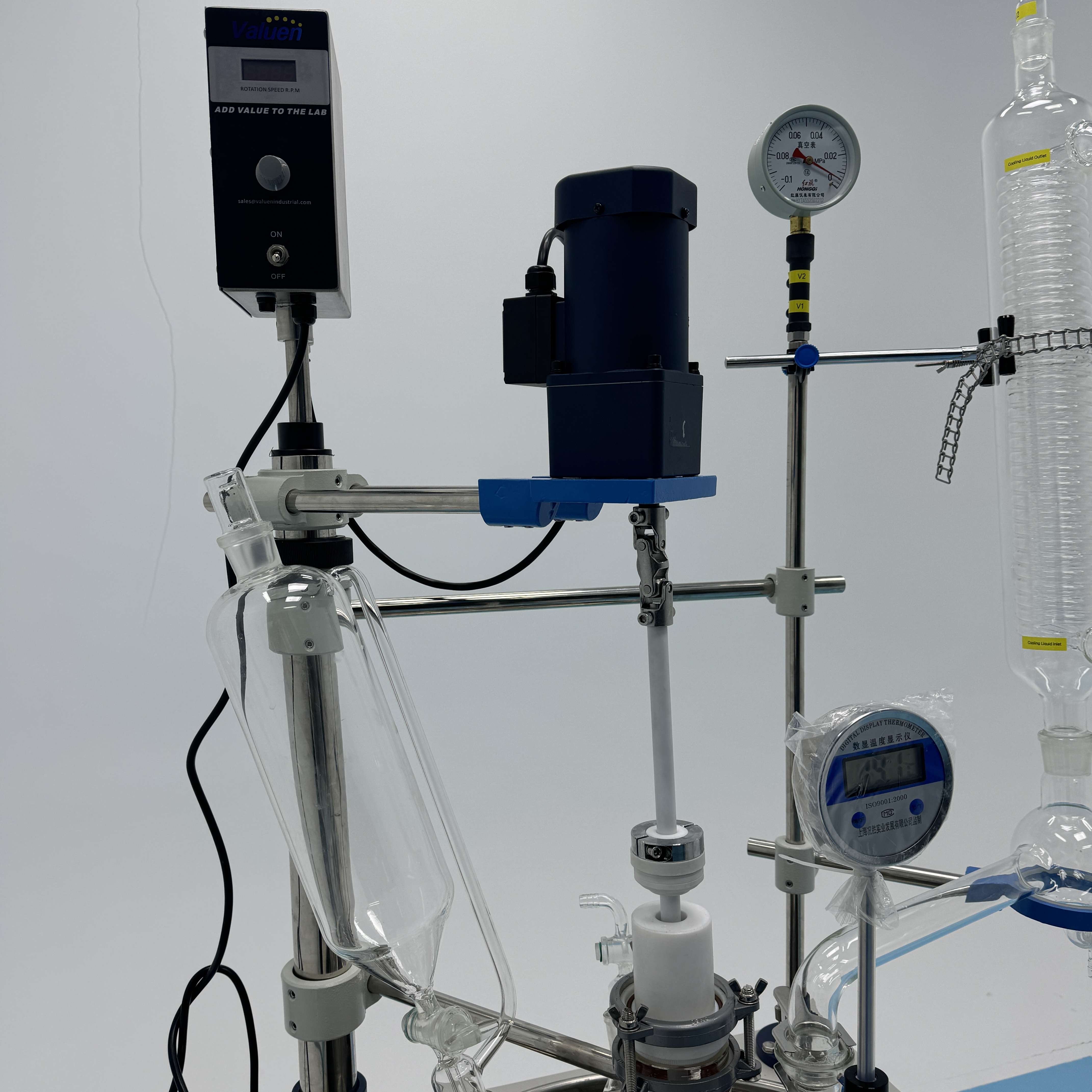 30L Non-Jacketed Glass Reactor: Self-Heating & Mixing Solution for ...