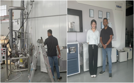 Sri Lankan Client Visits For Product Inspection Of 10l Fractional Distillation Equipment For The Distillation Of Cinnamon Oil