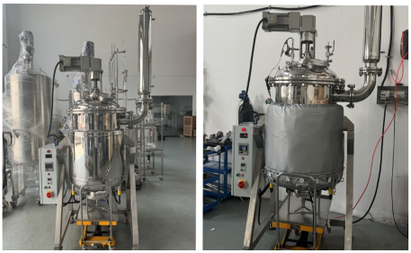 200l Jacketed Stainless Steel Extraction Reactor With Electrical Heating, Bottom Filtration, And Hydraulic Truck Unloading