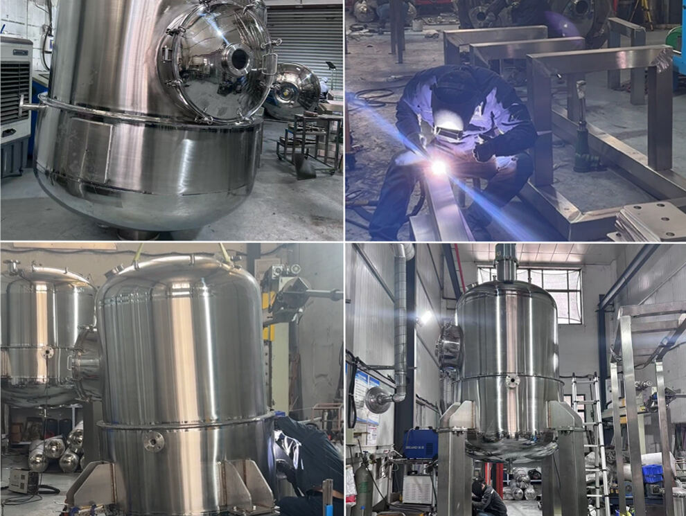 Building Up The 2000L Stainless Steel Vacuum Evaporator/Concentrator