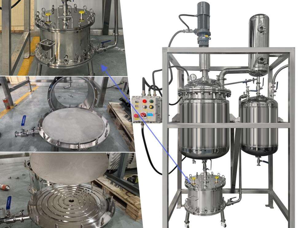 200L Stainless Steel Crystallization/ Filter Reactor Designed for Indonesia Customer