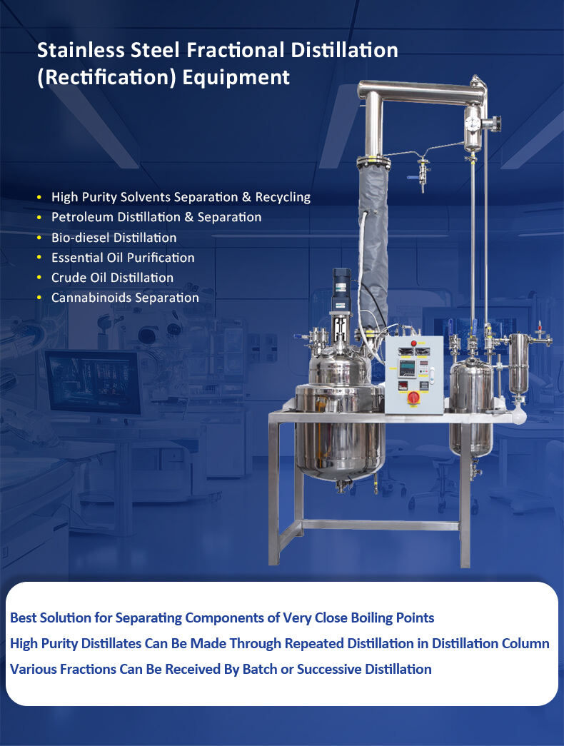 20L Stainless Steel Fractional Distillation (Rectification) Equipment details