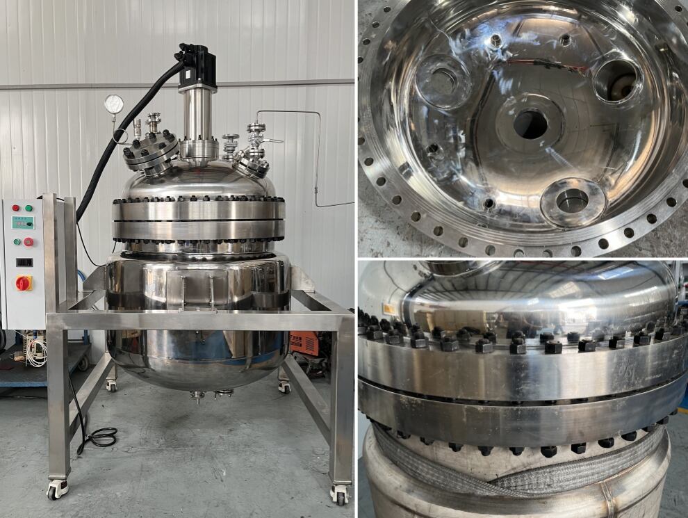 Solusi Pencampuran Efisien: Reaktor Tekanan Tinggi Stainless Steel 500L untuk Klien dari AS