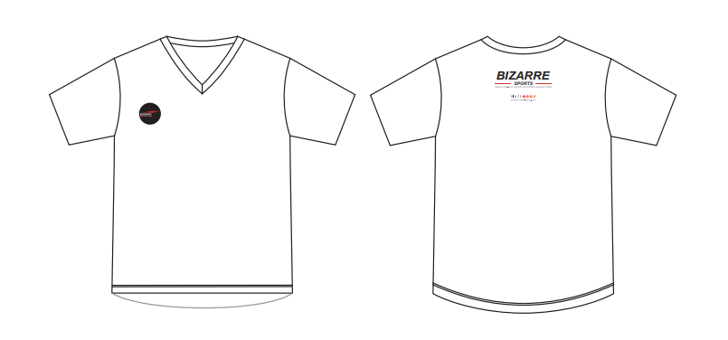 V-neck T-shirt Blank template
