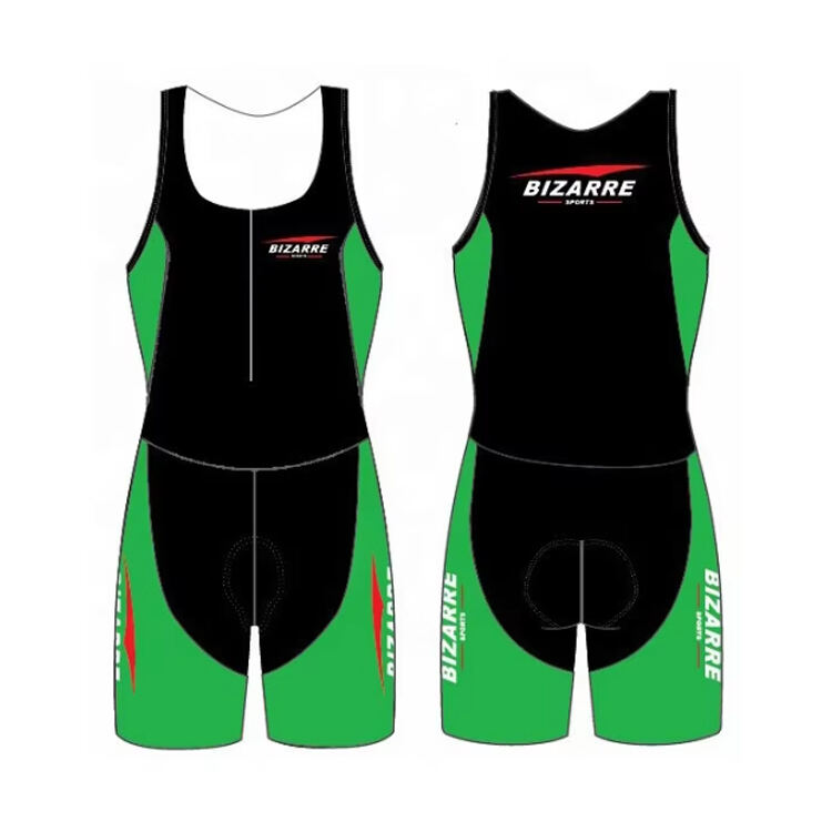 B324 Egendesign Tri Racing Sykkel Svømming Løpe Shorts med Ermer Triatlon Drakt Tridrakt Sportskort Sykkeldrakt