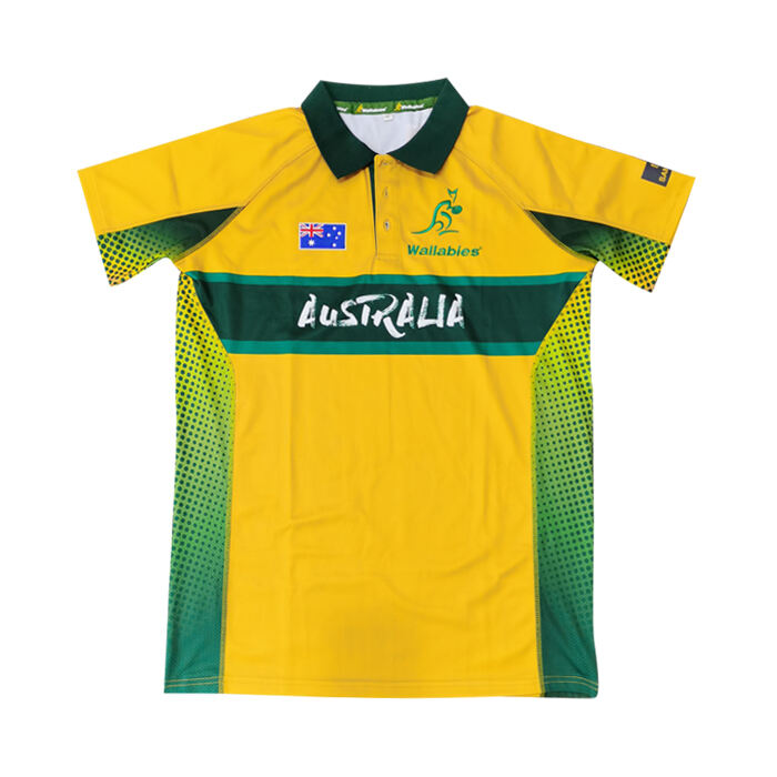 Custom Sublimation Rugby Polo Full Color Print Breathable Performance Polo Shirt for Teams