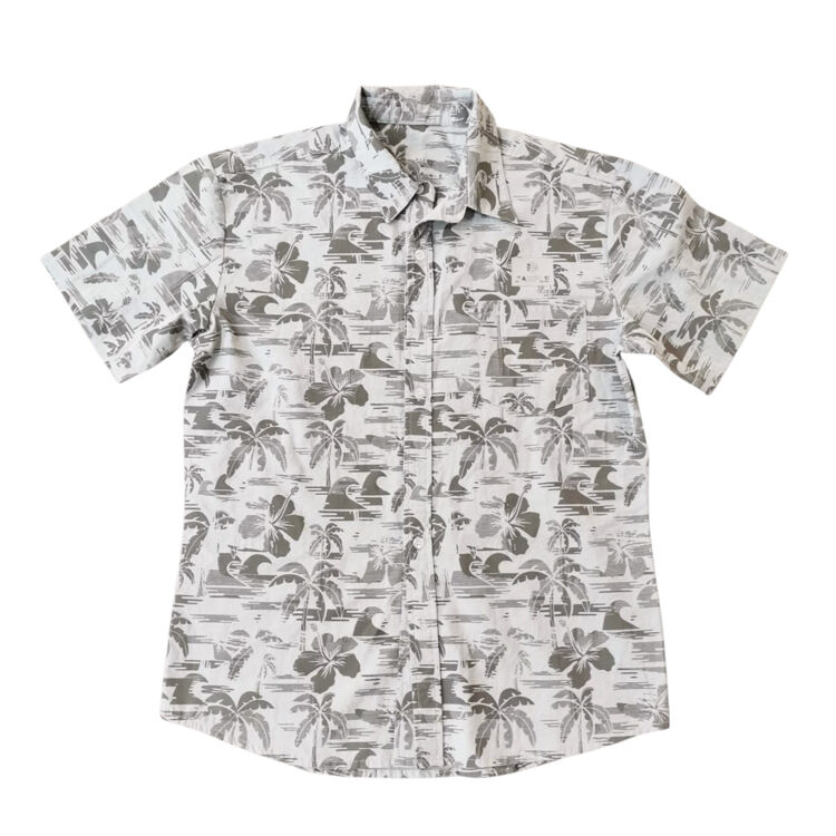 81 Personalized Men's Tropical Vacation Shirt Featuring Lush Floral Art Design 100% Polyester Quick Dry Fabric Ideal 