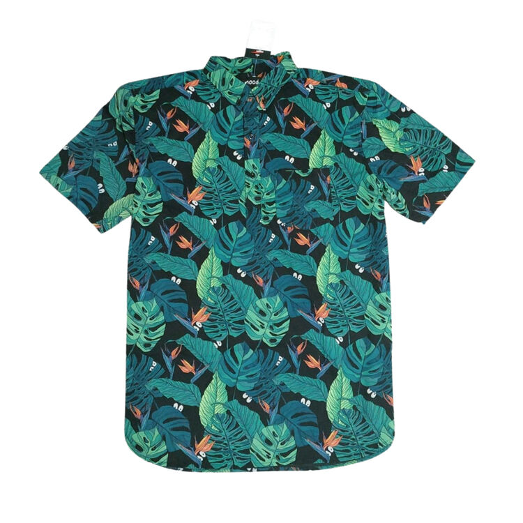 78 Custom Sublimation Printed Men's Aloha Shirt Bold Floral Design Lightweight Breathable Tropical Wear Ideal for Beach Holidays Tourism Gifts and Corporate Branded Summer Apparel