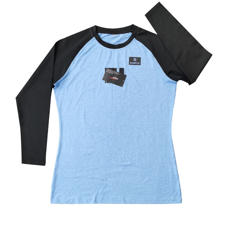 پیراهن فشرده‌سازی مردانه با طرح سفارشی B453 با قابلیت جذب سریع آب و محافظت در برابر اشعه ماوراء بنفش، مناسب برای شنا و سورفینگ، با آستین بلند