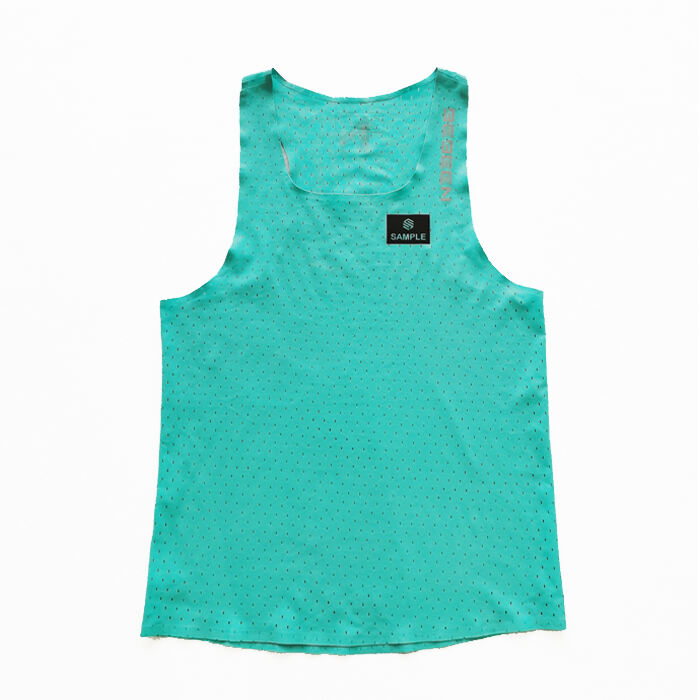 Seamless Singlet with Heat Bonded Tape Construction and Custom Chafe-Free Slim Fit for Ultimate Zero Distraction Athletic Experience