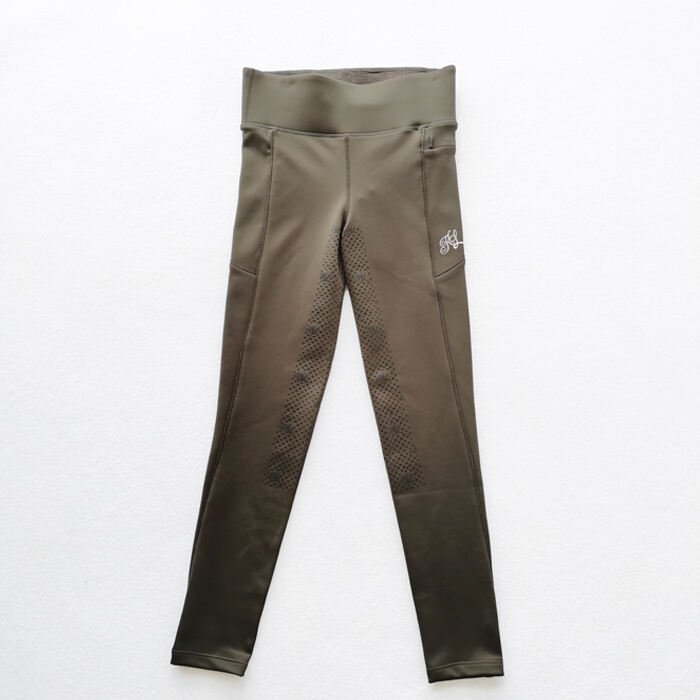 Muokattavat ratsastushousut täyspitkällä silikonipistepinnalla ja henkilökohtaisella ompullulla logolla