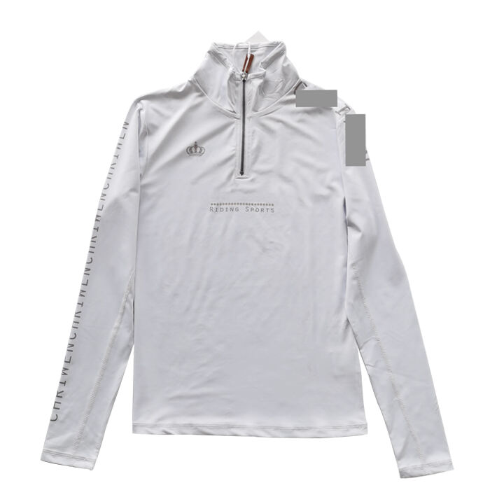 New Design Low Moq Custom Equestrian Ladies Clothing Dressage Show Shirt for Horse Riding