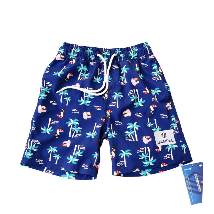 84 Children's Matching Family Beach Shorts with Vibrant All Over Print Soft Lightweight Fabric and UV Resistant Protection Ideal for Beach Days and Island Getaways