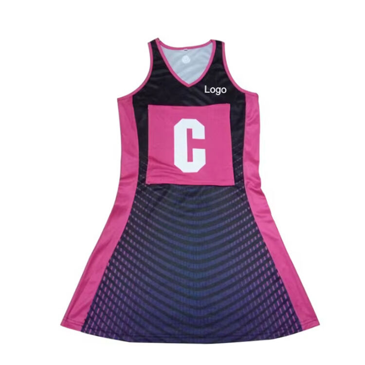 Sublimert Egendefinert Netballkjole Uniform, A-linje Netballkjole