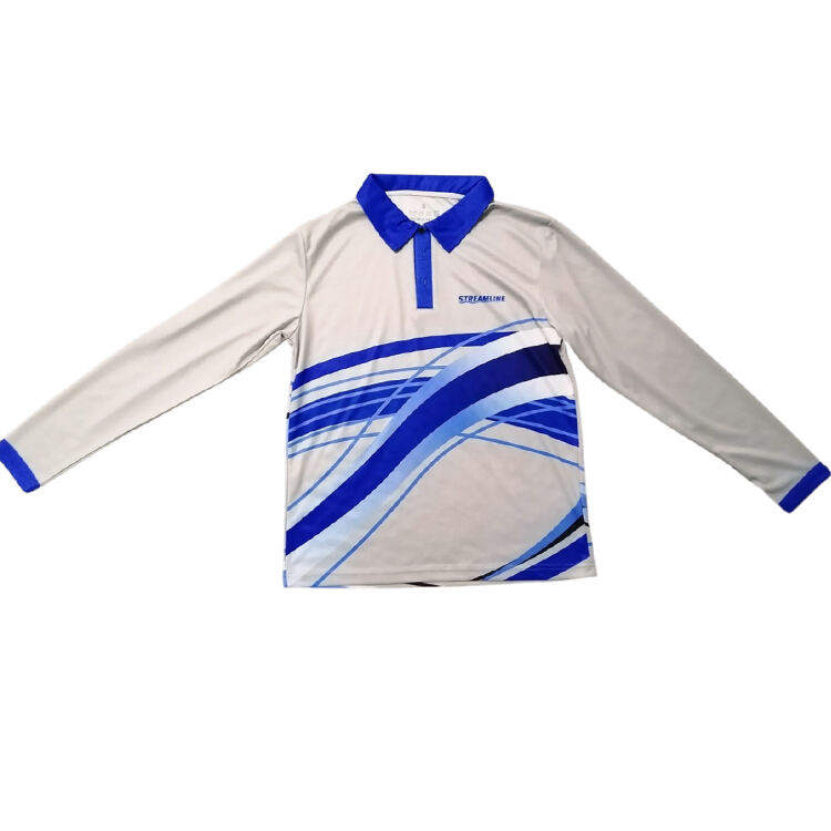 123  Long Sleeve Basketball Training Polo Quick Dry Fabric for Warm Ups Custom Logo 