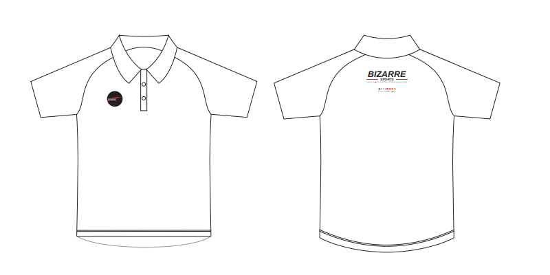 Raglan rukáv POLO Prázdná šablona