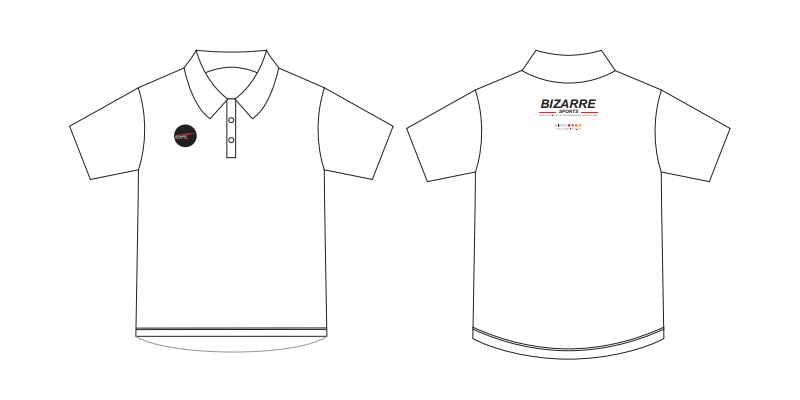 Krátkej rukáv POLO Prázdná šablona