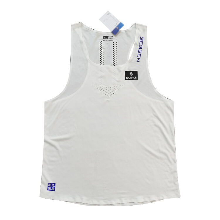 65 Personlig Logo Sømløs Løpetank for Ungdom og Voksne med Strategisk Plasserte Mesh-ventilasjonssoner