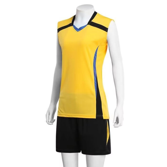 A525 Kvinnelig tilpasset volleyballuniform ny stil 100 % polyester sportstøy med trykt trøyesett for voksne
