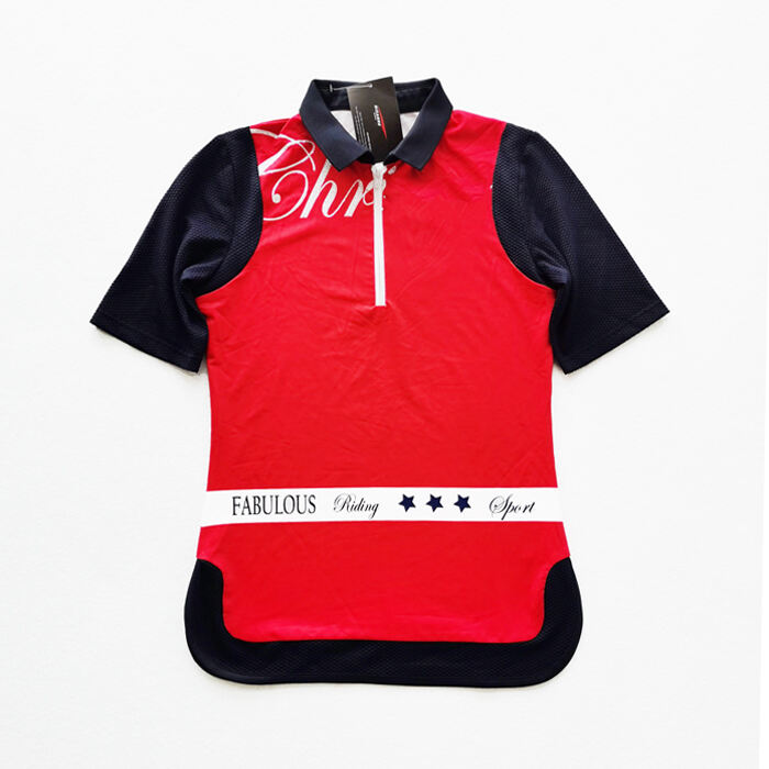 equestrian performance short sleeve shirt equestrian top for riding training and competition761-3