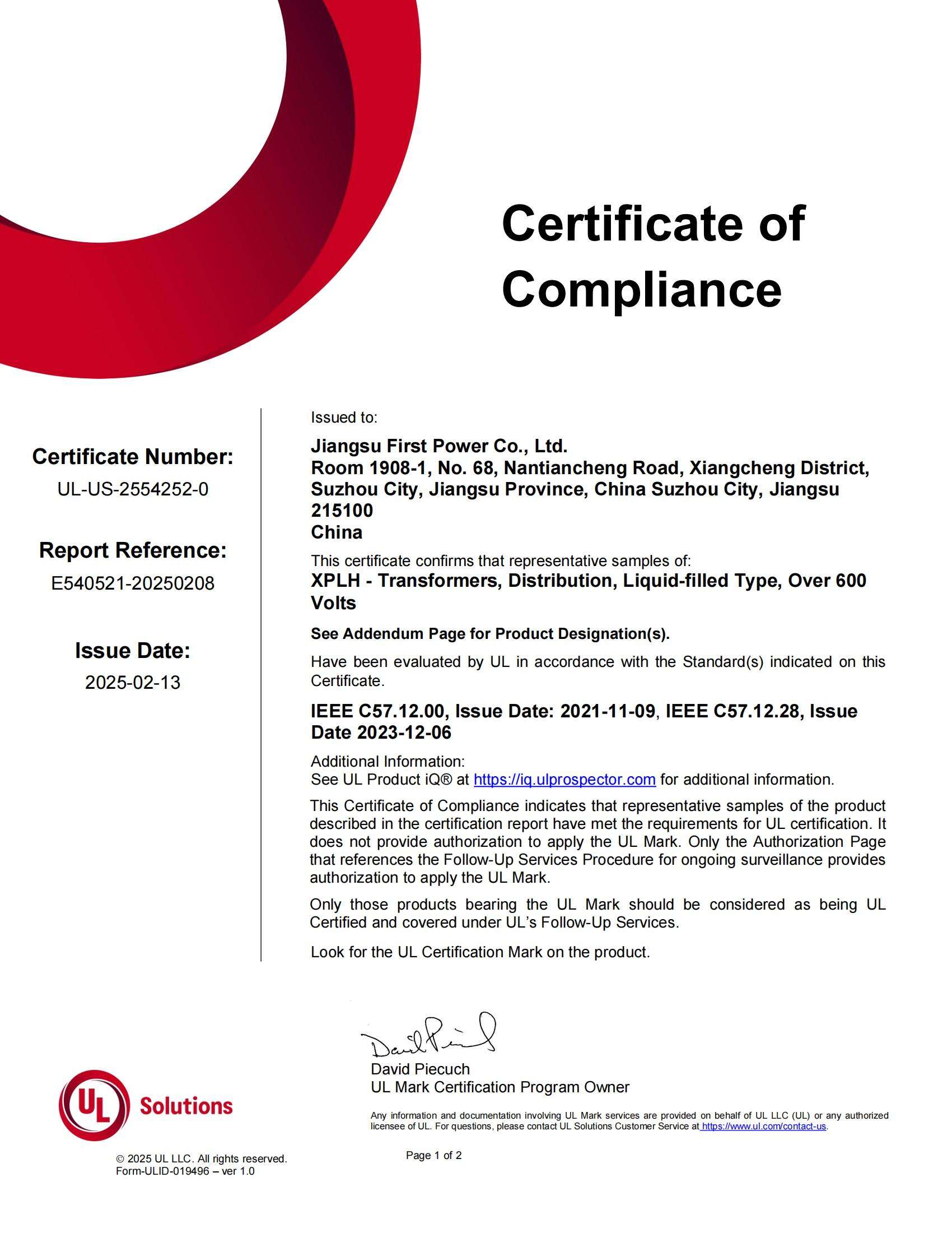 certification