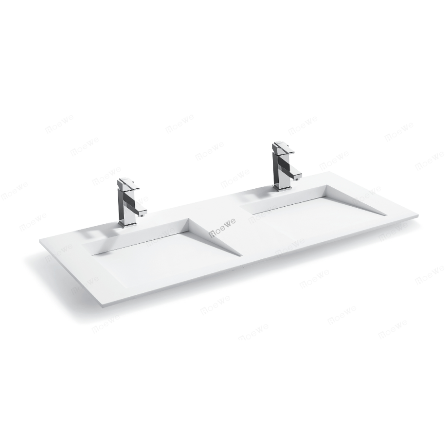 hotel engineering customization bathroom and sink wash hand basin in stone resin