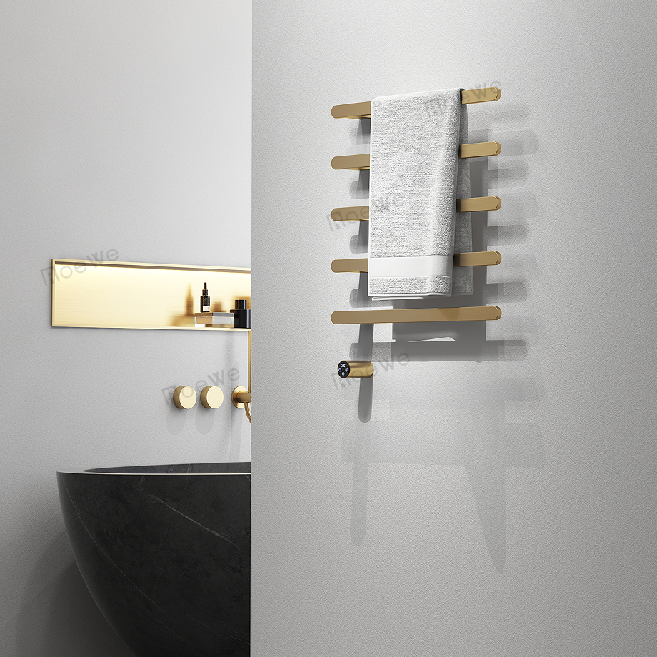 85W Electrothermal heated towel racks for bathroom 3/4/5 bars