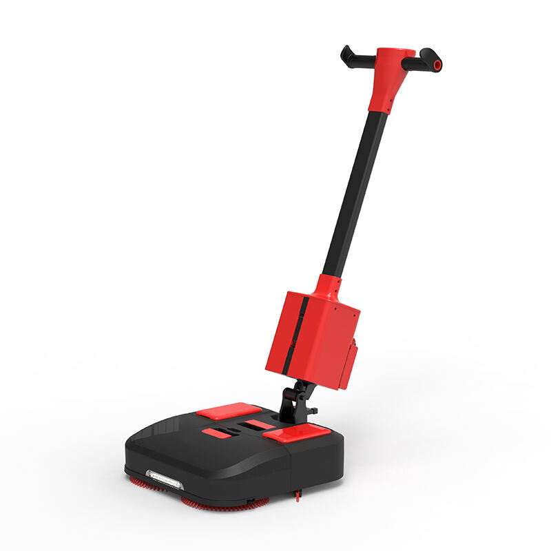 E430B Mini  hand push floor scrubber with 430mm cleaning width for commercial