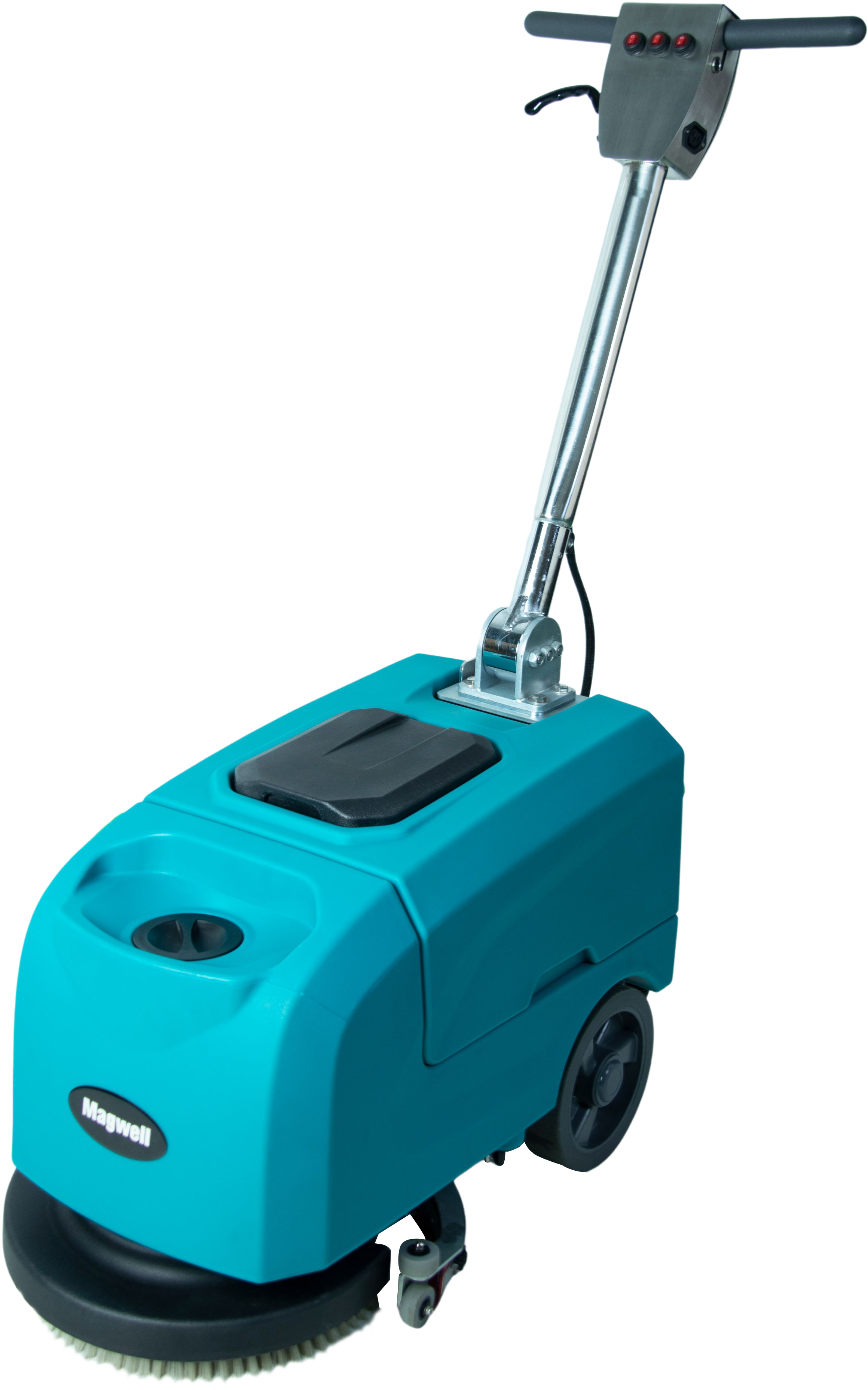 Magwell M380B 15/20L capactiy hand push floor scrubber of Commercial Walkbehind Floor Scrubber for industry