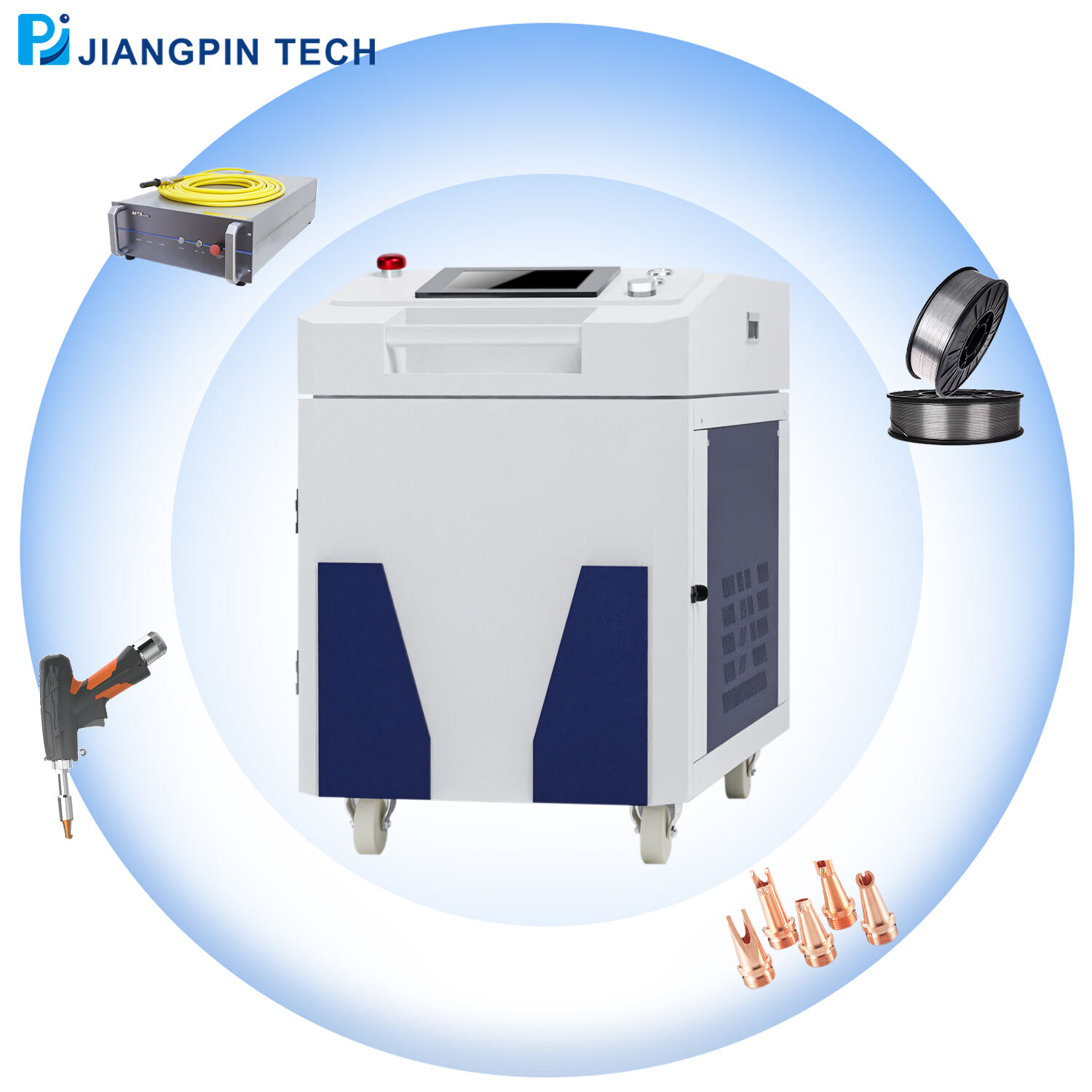 2000W/3000W Aluminum Metal 5 IN 1 panloob na Water-cooler Fiber Laser Welding Cleaning Machine