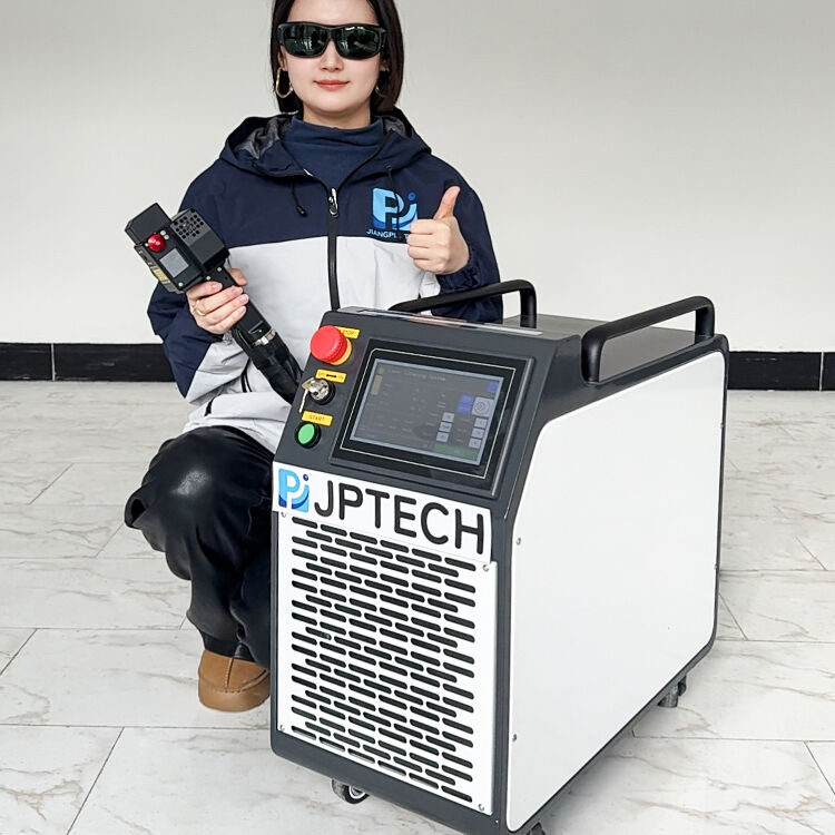500W Pulse Laser Cleaning Machine, Handheld Portable Laser Rust Remover with Integrated Air Blowing Head
